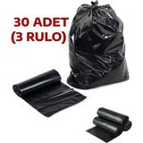 Jumbo Çöp Poşeti 80X110 Endüstriyel 10'lu x 3 Paket Çöp Torbası ( 70 Litre Çöp Kovası Ile Uyumludur) - 80 x 110 cm