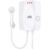 Jumbo Deluxe Şofben 8000W 7 Emniyetli Su Isıtmada %35 Tasarruf Beyaz Elektrikli