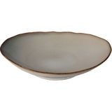 Jumbo Efes Grey Kayık Meze Tabak 15 cm | Gri Porselen Oval Sunum Tabağı