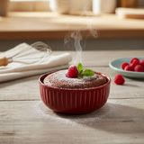 Jumbo Efes Kırmızı Kase 6’lı Set 11 cm – Porselen Çorba Kasesi, Kahvaltılık Sosluk, Modern Sunum Kasesi