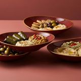 Jumbo Efes Kırmızı Kayık Meze Tabağı 3’lü Set | Porselen Sunum Tabağı, Meze & Sosluk 15 cm - 3’lü Avantaj Paket