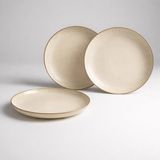 Jumbo Efes Opak Düz Tabak 21 cm 12’li Set – Servis Tabağı, Yemek Tabağı, Çeyiz Seti - 12’li Büyük Set