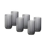 Jumbo Foggy Grey 6'lı Meşrubat Bardağı - Gri