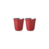 Jumbo Glory 7 Double Wall Kırmızı 2'li 160 ml Termo Çelik Fincan