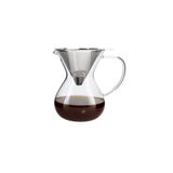 Jumbo Glory Çelik Süzgeçli 850 ML Cam Kahve Demleme Ekipmanı