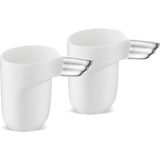 Jumbo Goddess 2 Kişilik Espresso Fincan Seti Platin - Gümüş