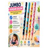 Jumbo Kurşun Kalem 4 Adet Silka 1511 Kelebekli Jumbo Kalın Kalem Hb Kolay Tutuş Dereceli Kalem Kurşun Kalem