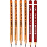 Jumbo Kurşun Kalem ve Kumbo Kırmızı Kalem 6 Lı 1 Paket Fatih Jumbo Kalın Kırmızı Başlık Kalemi Üçgen Ilk Kalemim - Kırmızı - Siyah
