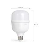 Jumbo LED Ampul 36W (200W Eşdeğer) - E27 Duy, 6500K Beyaz Işık, 4000 Lümen, Enerji Tasarruflu LED Lamba, 166X115MM, Ac 220V - Altın