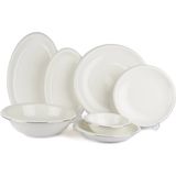 Jumbo Mikasa Moor Silver Lines 27 Parça Yemek Takımı - Standart