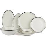 Jumbo Mikasa Moor Silver Narrow 27 Parça Yemek Takımı - Standart