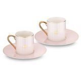 Jumbo Navy Pembe 2'Li Kahve Fincan Takımı