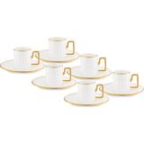 Jumbo Sorin-100 12 Parça 6 Kişilik Kahve Fincan Takımı Gold