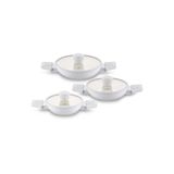 Jumbo Swiss Crystal 6 Parça Light Grey Sahan Seti