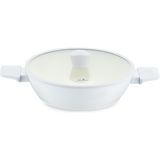 Jumbo Swiss Crystal Light Grey Basık Tencere 26 cm - Açık Gri