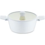 Jumbo Swiss Crystal Light Grey Derin Tencere 24 cm - Açık Gri