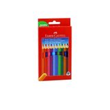 Jumbo Üçgen Kuru Boya Kalemi Faber Castell 12 Renk Karton Kutu
