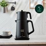 Jumbo x Homend Royaltea Cooltouch 1 lt Siyah Paslanmaz Çelik Çay Makinesi Wifi ile Kontrol