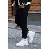 Jump 16309 Yüksek Bilekli Beyaz Erkek Sneaker Günlük Spor Ayakkabı, Beyaz, 43