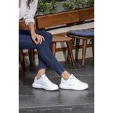Jump 26821 Kadın Beyaz Gri Sneaker Anatomik Günlük Spor Ayakkabı 36/40 -a