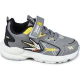 Jump 26982 Cırtlı Gri - Sarı Üniseks Çocuk Sneaker Günlük Spor Ayakkabı - Çok Renkli