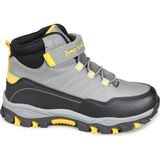 Jump 27788 Gri Neon Sarı Çocuk Günlük Kalın Taban Sneaker Spor Bot Ayakkabı - Gri - Neon