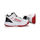 Jump 27800 Beyaz-Siyah-Kırmızı Basketbol Erkek Çocuk Spor Ayakkabı Mikrofiber Dış Materyal ile Normal Bilekli