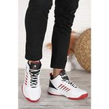 Jump 27800 Unisex Yüksek Bilekli Ortopedik Basketbol Ayakkabısı - Beyaz