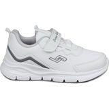 Jump 28102 Cırtlı Beyaz Üniseks Çocuk Sneaker Günlük Spor Ayakkabı - 001-Beyaz