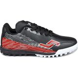 Jump 28116 Siyah - Kırmızı Halı Saha Çocuk Krampon Futbol Ayakkabısı - Black-Red