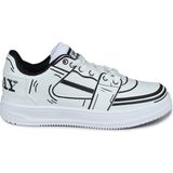 Jump 28129 Beyaz - Siyah Üniseks Çocuk Sneaker Günlük Spor Ayakkabı