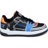 Jump 28129 Siyah - Royal Mavi Üniseks Çocuk Sneaker Günlük Spor Ayakkabı - Siyah - Turuncu