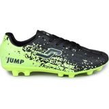 Jump 28373 Siyah - Gri Çim Halı Saha Krampon Futbol Ayakkabısı - Siyah - Neon Yeşil