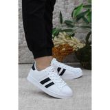 Jump 28787 Anatomik Orjinal Ürün Rahat Sneaker Spor Ayakkabı - Siyah - Beyaz