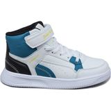Jump 29185 Cırtlı Yüksek Bilekli Beyaz - Mavi Kız Çocuk Sneaker Günlük Spor Ayakkabı - Bej - Pembe