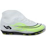 Jump 29676 Çoraplı Beyaz - Neon Yeşil Çim Halı Saha Krampon Futbol Ayakkabısı