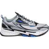 Jump 29726 Gri - Siyah - Mavi Erkek Sneaker Günlük Spor Ayakkabı - Siyah - Gri