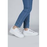 Jump 30110 Beyaz Cırtlı Üniseks Çocuk Sneaker Günlük Spor Ayakkabı, Beyaz, 28