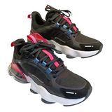 Jump 30906 Kadın Aırtube Taban Sneaker Ayakkabı (Siyah-Fusya)