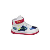 Jump Cırtlı Yüksek Bilekli Beyaz - Fuşya Kız Çocuk Sneaker Günlük Spor Ayakkabı 27834