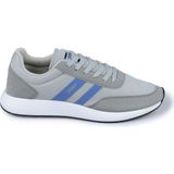 Jump Erkek Sneaker Spor Ayakkabı Açık Gri - Mavi Nefes Alabilir Yapı ile Koşu ve Yürüyüş İçin Uygun