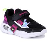 Jump Günlük Cırtlı Çocuk Sneakers Ayakkabı-24936 - Siyah