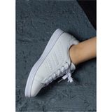 Jump Kadın Beyaz Sneaker Spor Ayakkabı V3 Kauçuk Taban ve P/U Malzeme ile Rahat Kullanım