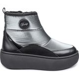 Jump Kadın Gümüş Rengi Suya Dayanıklı Kaydırmaz Taban Kar Botu Outdoor Kullanım İçin