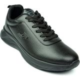 Jump Siyah Erkek Sneaker Ayakkabı PU Malzeme ile Rahat Kauçuk Taban Düz Topuk 34841 Model