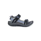 Jump Siyah - Mavi Erkek Çocuk Cırtlı Günlük Sandalet 30068