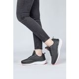 Jump Siyah - Somon Pembe Kadın Sneaker Günlük Spor Ayakkabı 29828