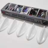 Jumpy Uyumlu Mini Shark Balina Anten Seti 6 Lı Balık Sırtı Süs Anten Beyaz