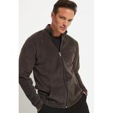 June Erkek Regular Fit Fermuarlı Polar Sweatshirt