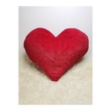 Junenext Büyük Kalp Şekilli Peluş Dekoratif Yastık ( İçi Dolu ) 45 cm